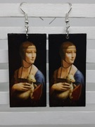 Dama z gronostajem Leonardo da Vinci decoupage grafika obraz Handmade