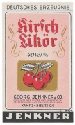 Etykieta na alkohol, LIKIER WIŚNIOWY, Kamienica-Bielsko, Jenkner