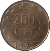 Włochy 200 lire z 1995 rok - OBEJRZYJ MOJĄ OFERTĘ