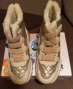 Śniegowce beżowe damskie-młodziezowe 