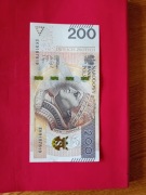 Banknot NBP 200 zł Radar Seria EK 9187819. Rok 2021