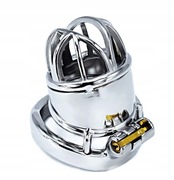 Stalowy pas cnoty klatka Chastity + Pasek Podtrzymujący oring 45mm