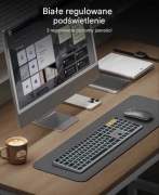 ProtoArc Bluetooth Klawiatura i Mysz Multi-Device z Podświetleniem