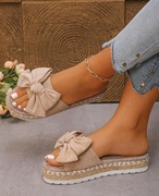 Boho klapki na platformie lato