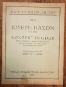 JOSEPH HAYDN Koncert w g-dur na klawesyn lub fortepian NAGELS MUSIK-ARCHIV
