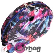 Niebieski organizer do Obag MOON LIGHT pióra liście różowy chabrowy OMAY