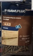Wkręt do drewna twardego 4x25mm Rawlplug - 30sztuk