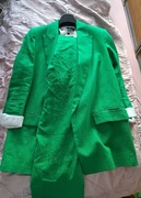 Garnitur marynarka spodnie lniane len Zara komplet