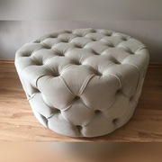 Okrągła pufa Chesterfield 