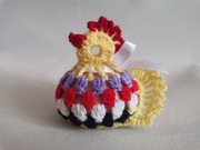 Ażurowa kurka szydełkowa - koszulka na jajko MAŁE 