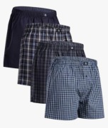 DANISH ENDURANCE 4 pary luźne bokserki męskie,  z bawełny organicznej L