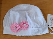 Pupill czapka bawełniana dziewczęca na lato AL009