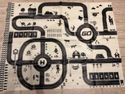 Mata podłogowa ulice samochody miasto