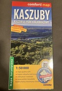 Kaszuby comfort map, laminowana