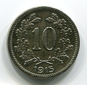 Austria 10 heller 1915