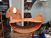 Konik / Owca Na Biegunach Bujak Montessori Drewniany Marki LOGA 