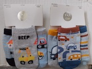 Skarpetki bawełniane 2x3pak - rozmiar 0/3mies