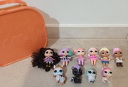 L.O.L Suprise lalki zestaw laleczki + zwierzaki pets lol 10szt MGA+walizka 