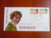 Suriname FDC 1967 Amelia Earhart
