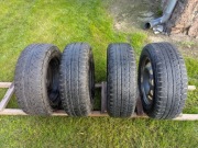 4 koła stalowe 5x114,3 mm z oponami zimowymi 215/65/R16 