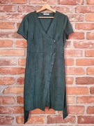 sukienka * MANGO * butelkowa zieleń