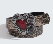 Piękny Pasek damski z ozdobną klamrą