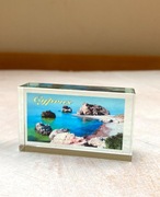 Szklana widokówka z Cypru pocztówka