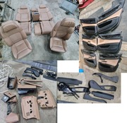 Wnętrze fotele BMW F01 F02 ruda skóra 4x grzane, wentyl i masaże 