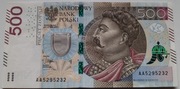 500zł 2016r. AA0
