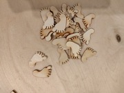 Scrapki drewniane body stópki wózek - zbiorczo 