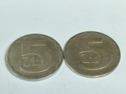 1977 rok - monety o nominale 5 zł z czasów PRL