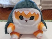 Zabawka pluszowa maskotka kot rekin z kreskówki 