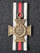 Krzyż Hindenburga za I WŚ bez mieczy sygn. W.