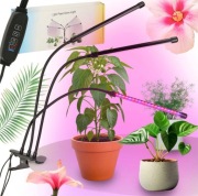 Lampa LED do roślin 3 ramiona 60 LED timer USB grow
