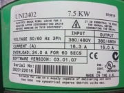 Control Techniques 7.5 KW UNI2 uszkodzone jak widać na zdjęciu