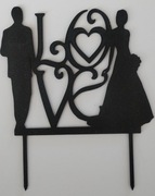 Topper na tort  młoda Para