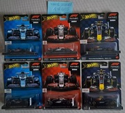 HOT WHEELS PREMIUM Formula 1 2024 zestaw 6 autek JBM09..JBM22
