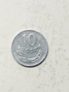 Moneta 10 groszy z roku 1972 . PRL.