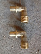 KOLANO KOLANKO ŁUK 90° Z GWINTEM MOSIĘŻNE Ø 6X1/2" CAL TECE