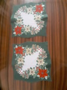 Świąteczne serwetki - poliester 33x33cm 2 szt