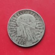 5 ZŁOTYCH GŁOWA KOBIETY 1933 rok - srebro AG oryginał N3