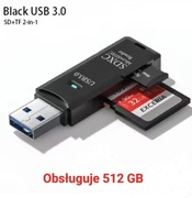 Czytnik kart 2w1 USB 3.0 Multifunkcyjny Micro SD TF Czytnik Kart Pamieci 