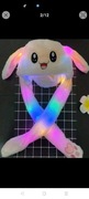 2 szt Led, rozjarzony Pluszowy Poruszający Królik Kapelusz , 