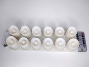 Świece bezpłomieniowe z stacją ładującą 12szt+PILOT 