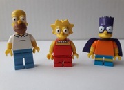 Lego The Simpsons sim007 Homer Simpson  sim010 Lisa Simpson  sim031 Bartman