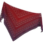 Chusta Klaziena ręcznie robiona 185 x 80