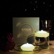 Bezpłomieniowe pływające świece woskowe LED