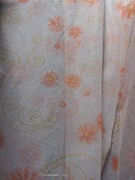 Firanka biała w kwiaty 160/450cm