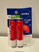 Balsam do ust pomadka Nivea Strawberry dwupak