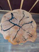 STOLIK KAWOWY DRZEWO CZEREŚNI RĘKODZIEŁO